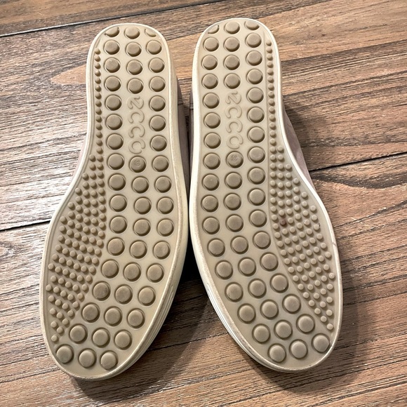 ECCO SOFT 7 Gray Rose Nubuck Leather Comfort Sneakers Size 8 EU 39 Smart Casual - Picture 7 of 10